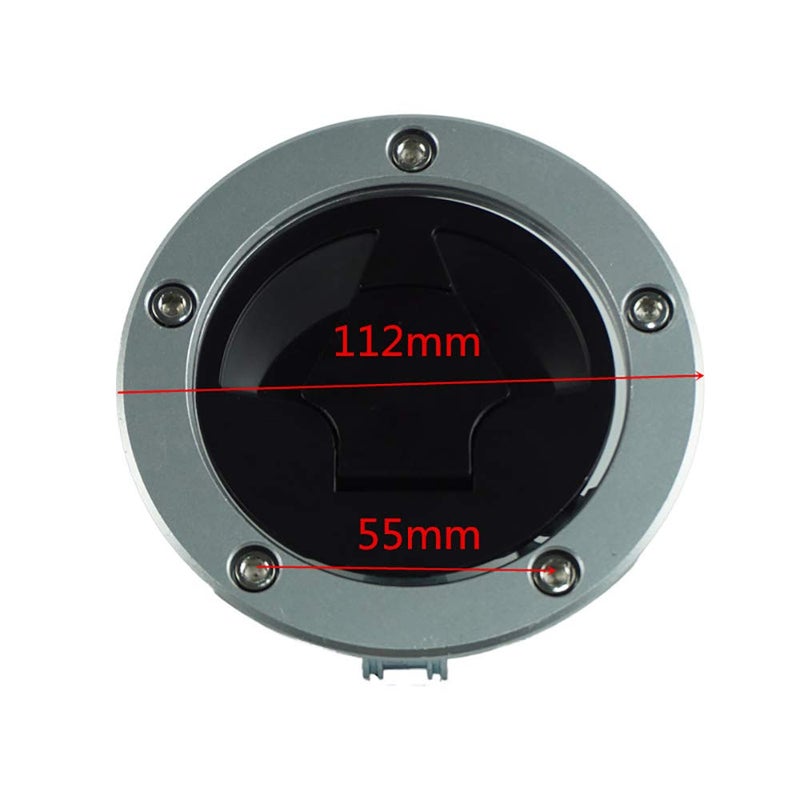 RAYANA Fuel Gas Tank Cap Cover Keys Compatible For Kawasaki Ninja ZX600 ZX636 ZX10R ZX14R ABS 2007-2015 - Image 2